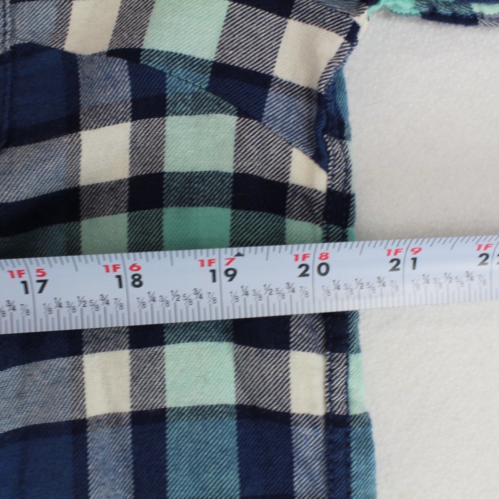 Jachs Girlfriend Plaid Flannel Long Sleeve Shirt bea Women's Large - Picture 6 of 10